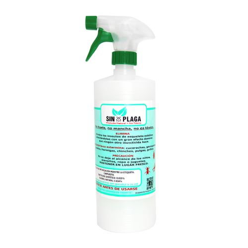 Insecticida natural Sin Plaga con atomizador de 900 ml x Lote de 10 pzas
