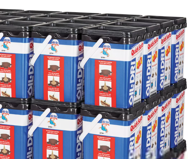 Tarima Completa de Oil-Dri® Quick-Sorb™ Compuesto para Barrer - Cubeta - 20 lb, 9 kg